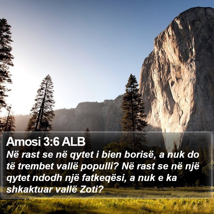 Amosi 3:6 ALB Bible Study
