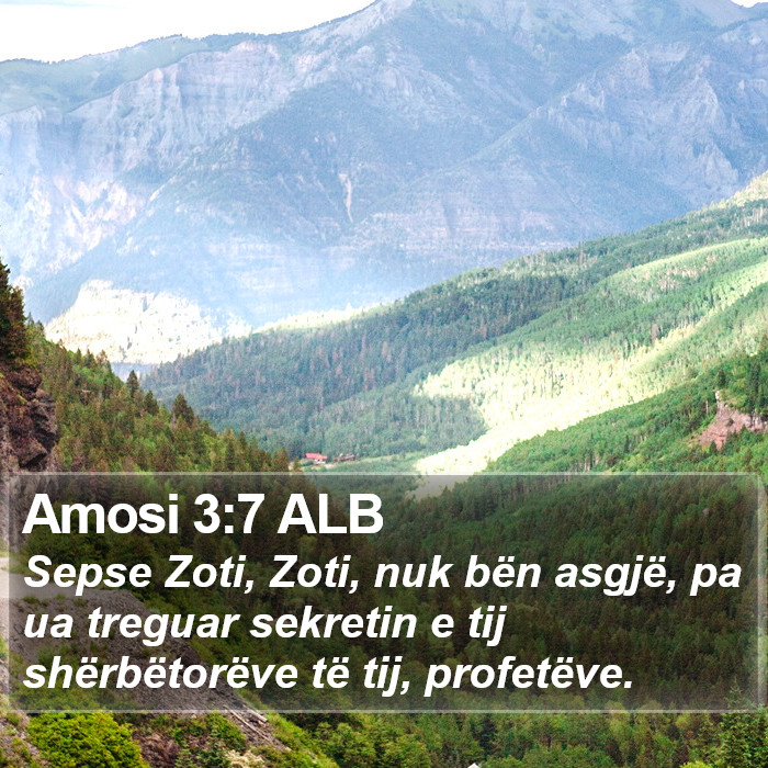 Amosi 3:7 ALB Bible Study