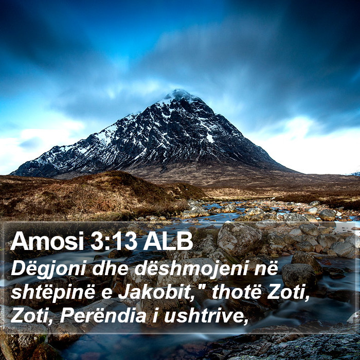 Amosi 3:13 ALB Bible Study