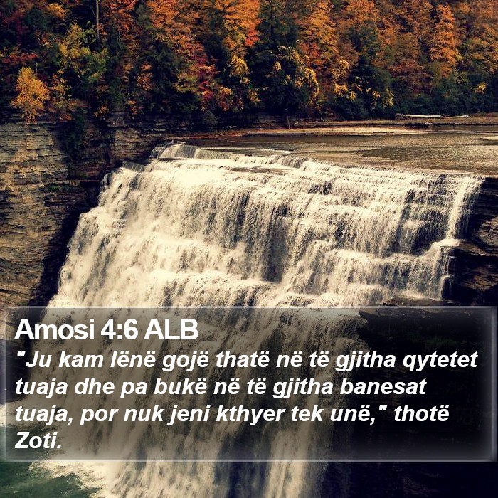 Amosi 4:6 ALB Bible Study