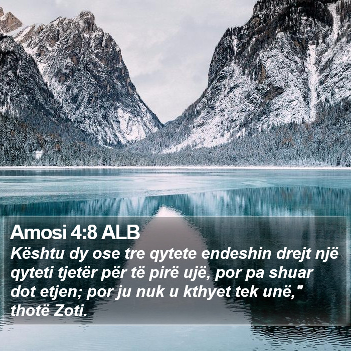 Amosi 4:8 ALB Bible Study