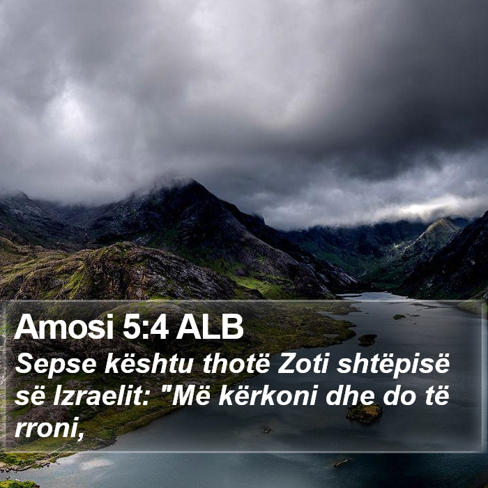 Amosi 5:4 ALB Bible Study