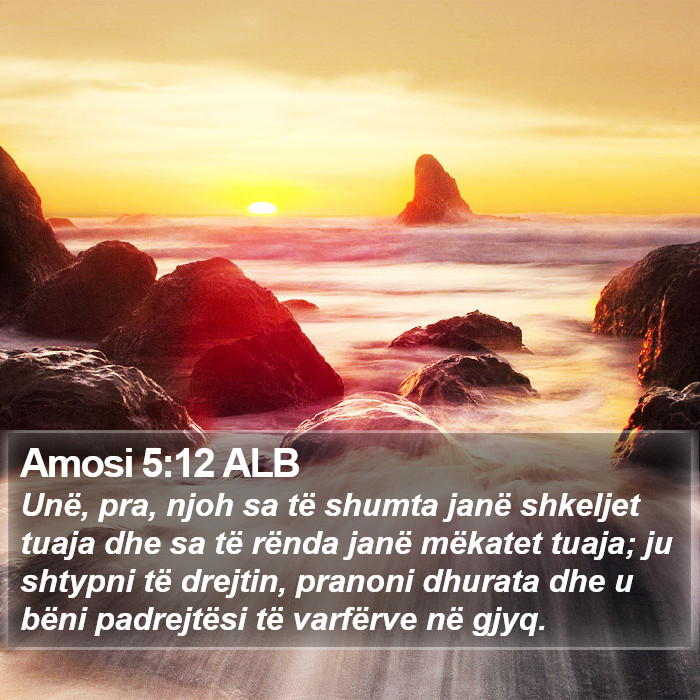 Amosi 5:12 ALB Bible Study
