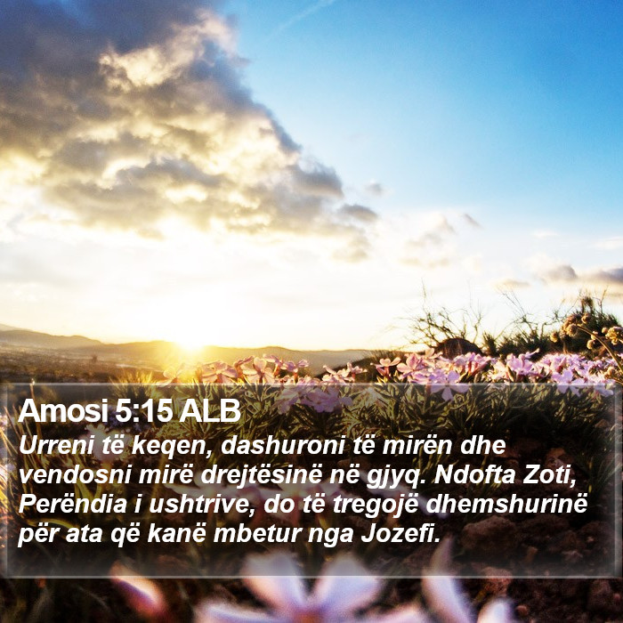 Amosi 5:15 ALB Bible Study