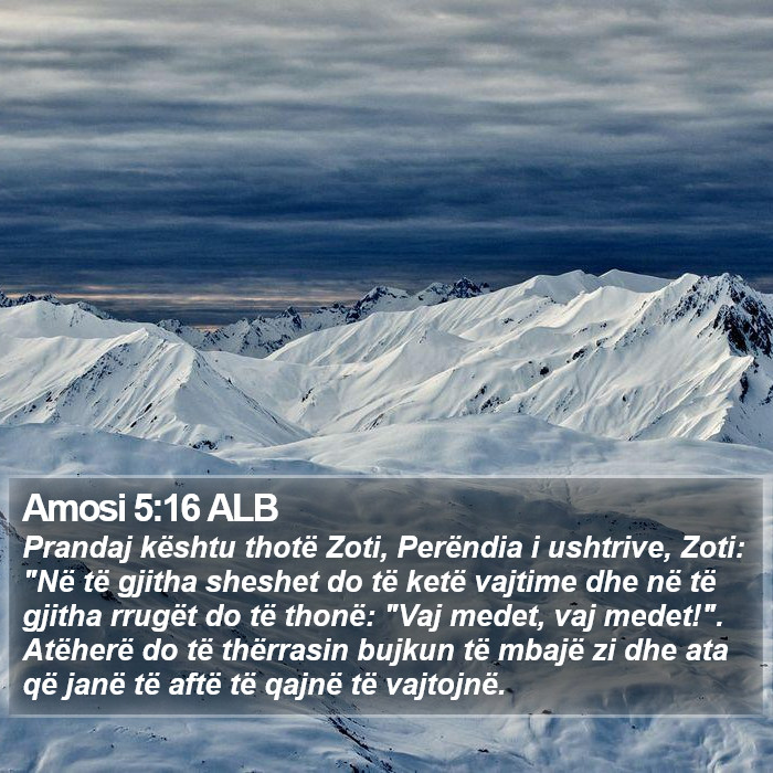 Amosi 5:16 ALB Bible Study