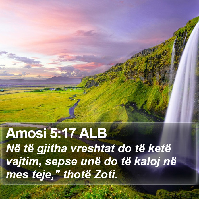 Amosi 5:17 ALB Bible Study