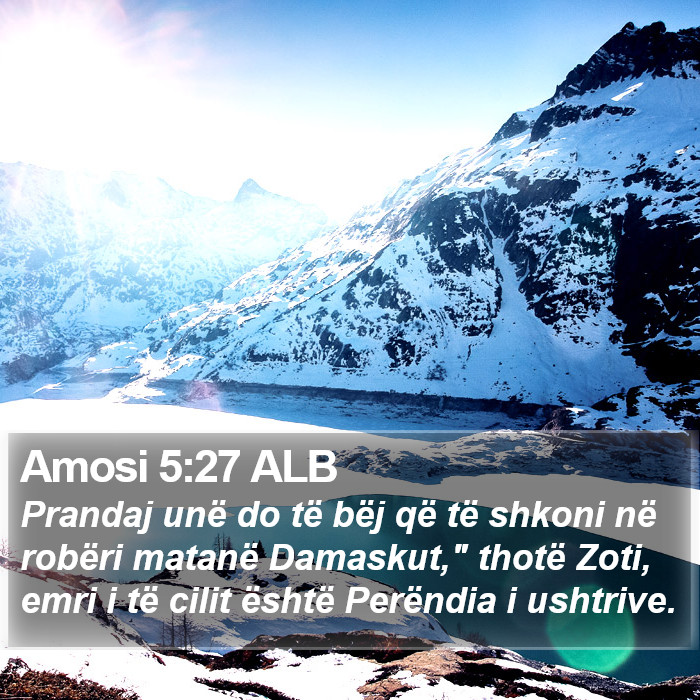 Amosi 5:27 ALB Bible Study