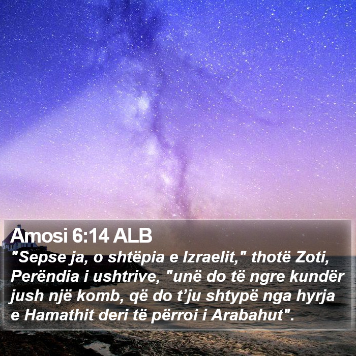 Amosi 6:14 ALB Bible Study