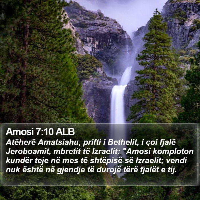 Amosi 7:10 ALB Bible Study