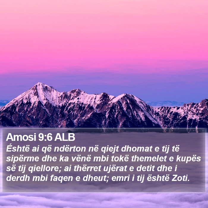 Amosi 9:6 ALB Bible Study