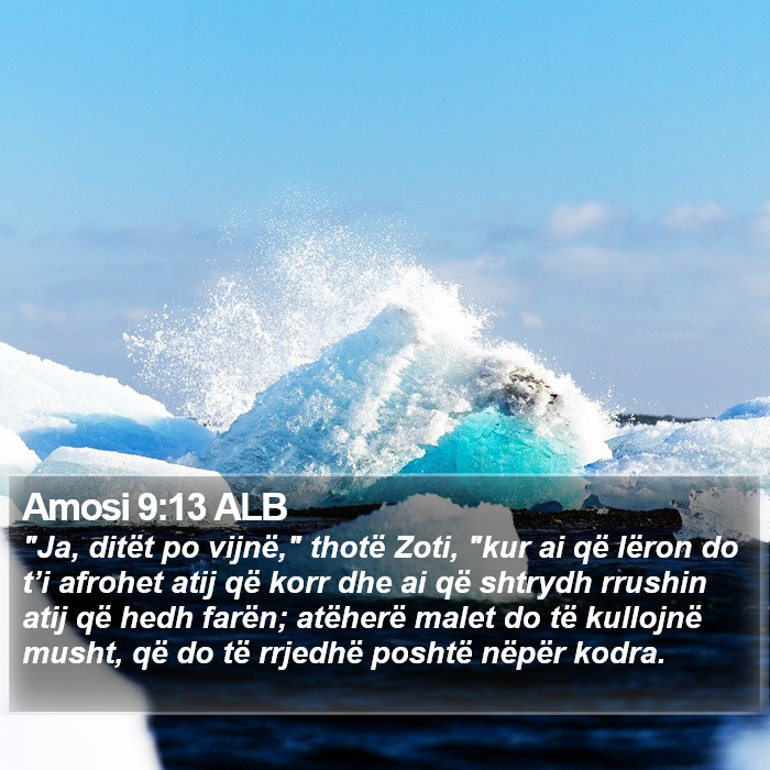 Amosi 9:13 ALB Bible Study