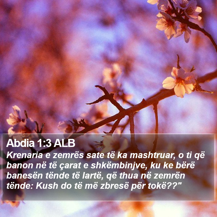 Abdia 1:3 ALB Bible Study