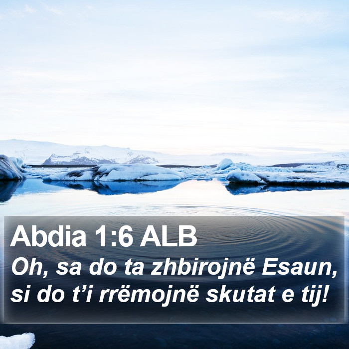 Abdia 1:6 ALB Bible Study