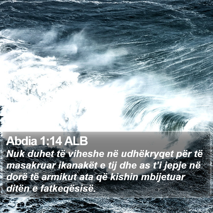 Abdia 1:14 ALB Bible Study