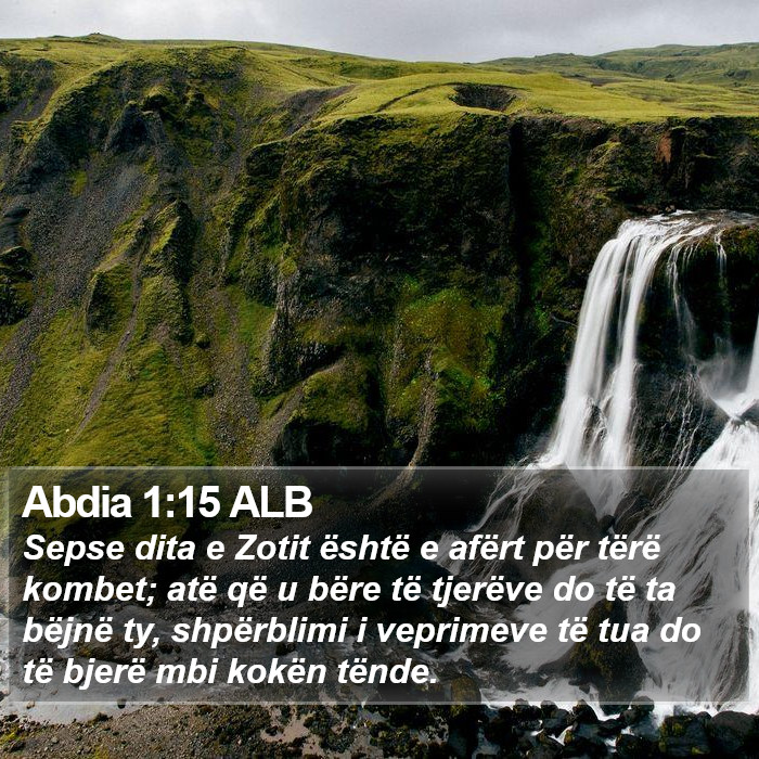 Abdia 1:15 ALB Bible Study