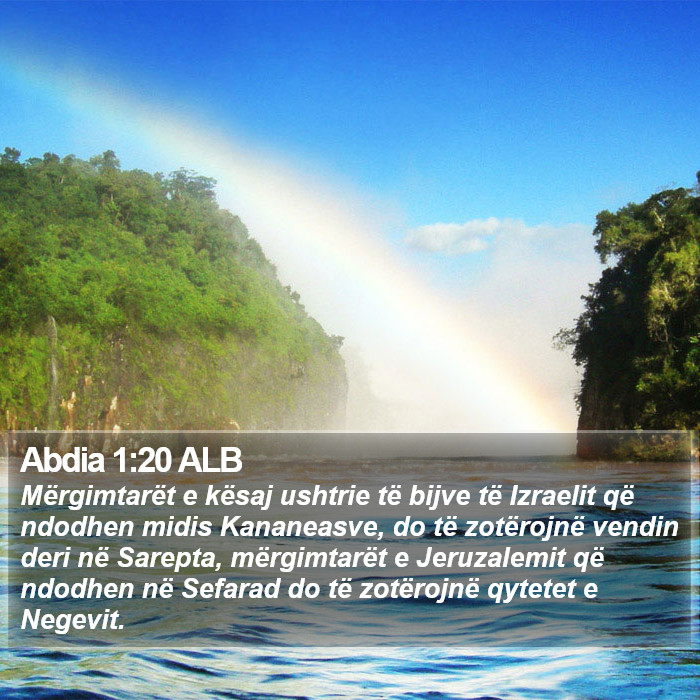 Abdia 1:20 ALB Bible Study