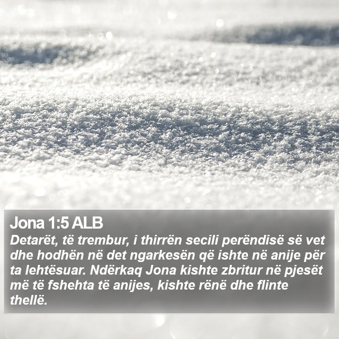 Jona 1:5 ALB Bible Study