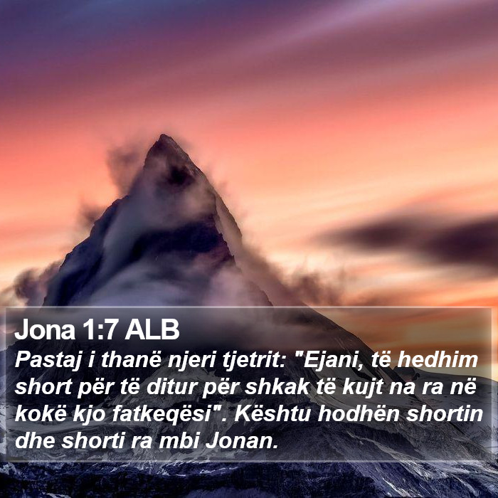 Jona 1:7 ALB Bible Study