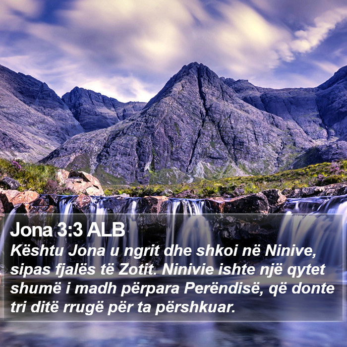 Jona 3:3 ALB Bible Study