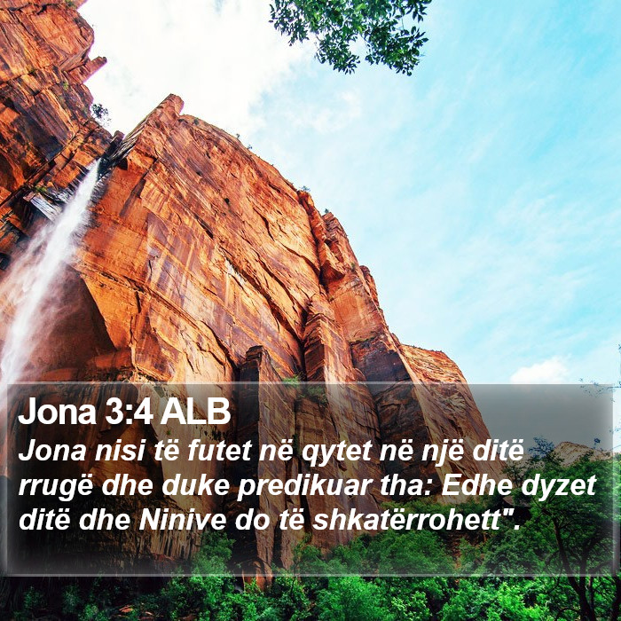 Jona 3:4 ALB Bible Study