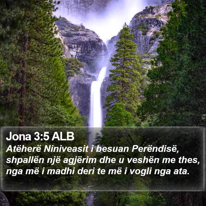 Jona 3:5 ALB Bible Study