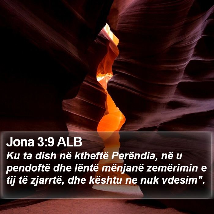 Jona 3:9 ALB Bible Study