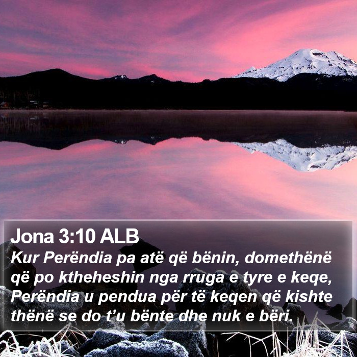 Jona 3:10 ALB Bible Study
