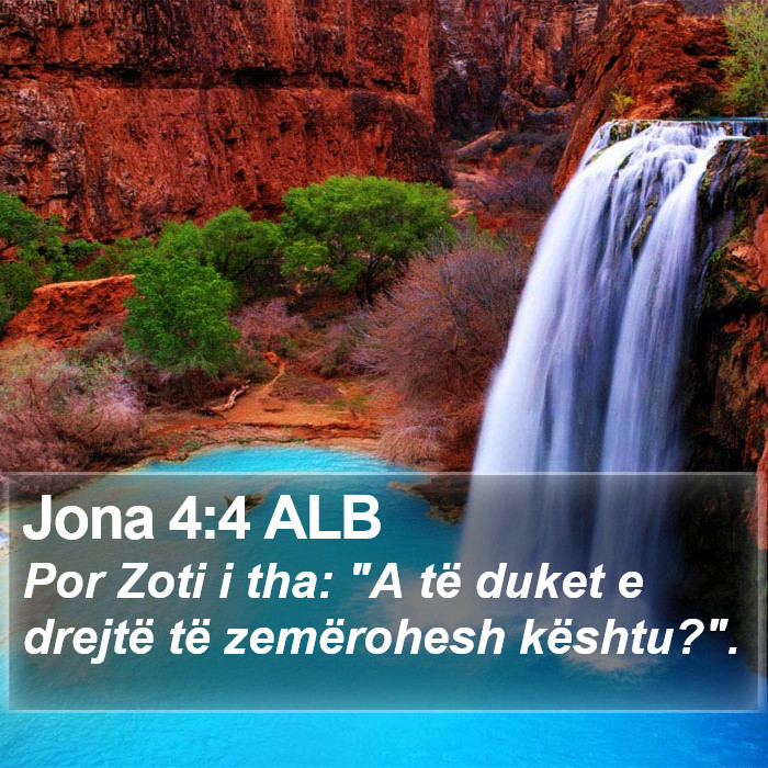 Jona 4:4 ALB Bible Study