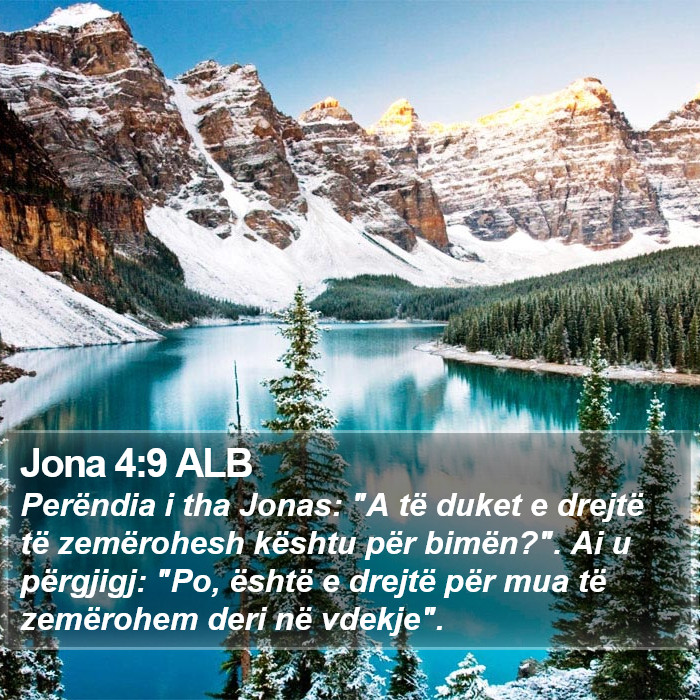 Jona 4:9 ALB Bible Study