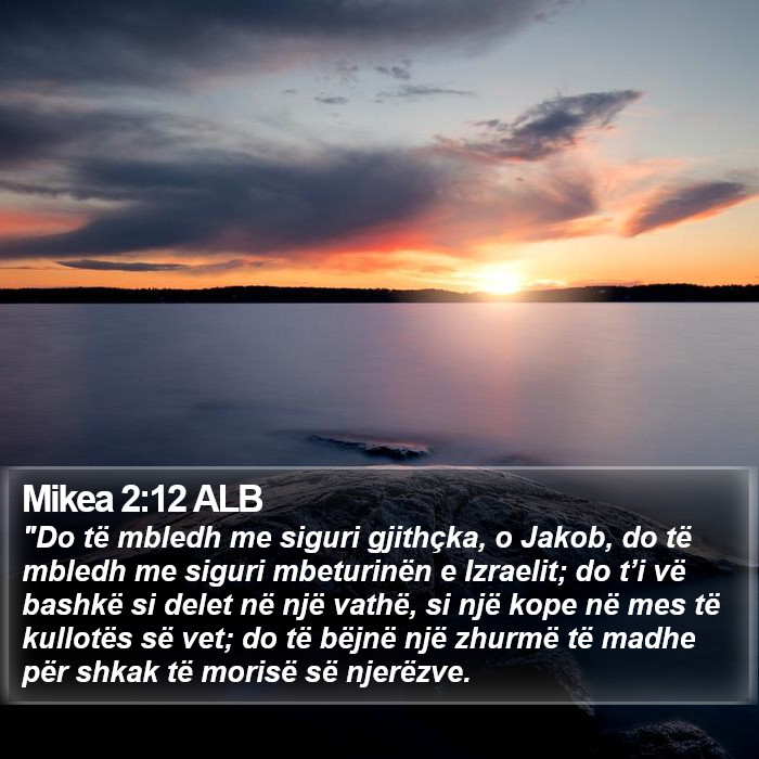 Mikea 2:12 ALB Bible Study