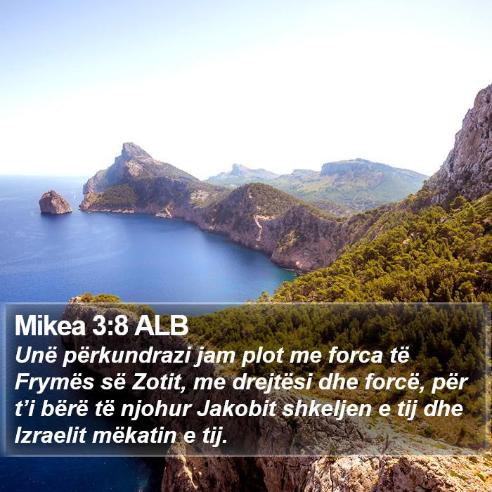 Mikea 3:8 ALB Bible Study