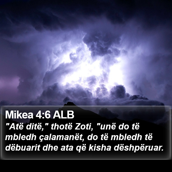 Mikea 4:6 ALB Bible Study