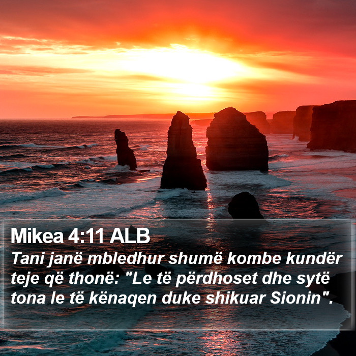 Mikea 4:11 ALB Bible Study