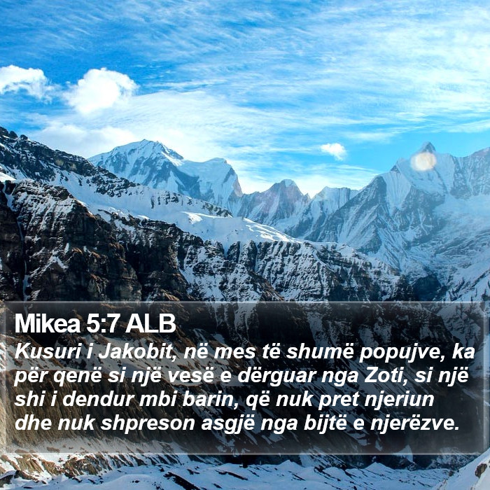 Mikea 5:7 ALB Bible Study