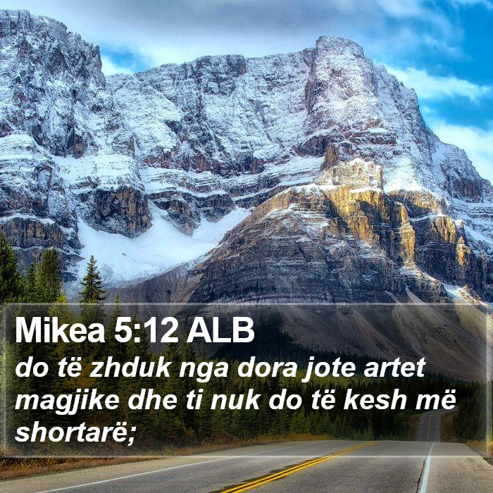 Mikea 5:12 ALB Bible Study