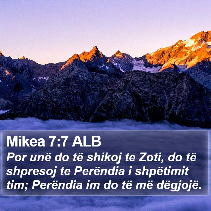 Mikea 7:7 ALB Bible Study