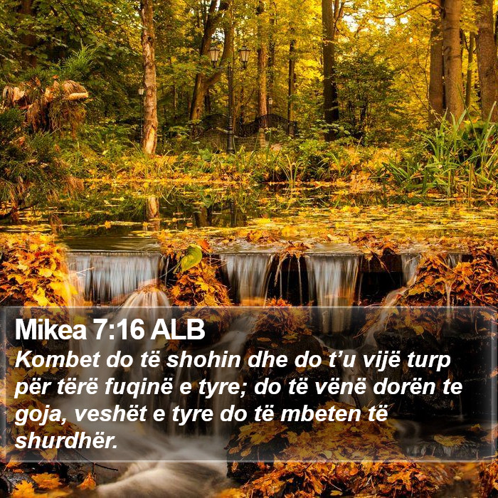 Mikea 7:16 ALB Bible Study