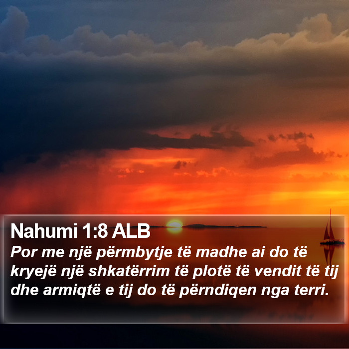 Nahumi 1:8 ALB Bible Study