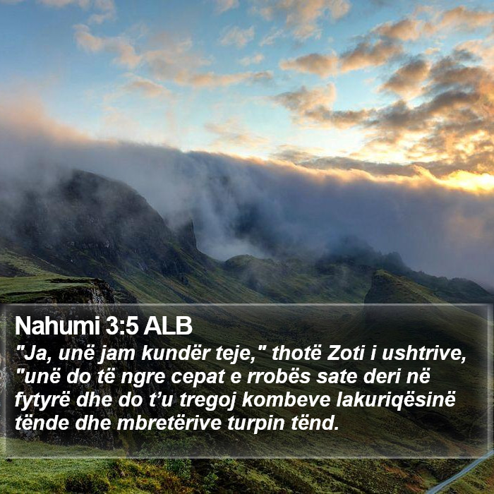 Nahumi 3:5 ALB Bible Study