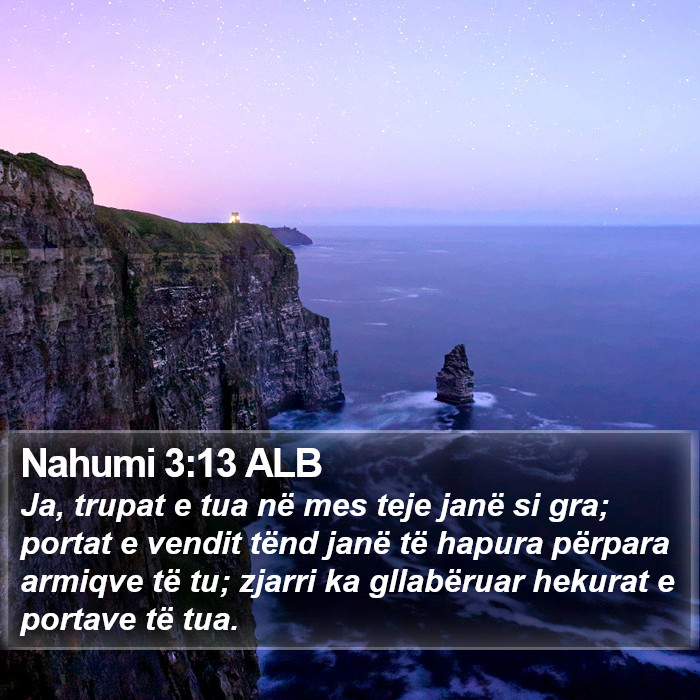 Nahumi 3:13 ALB Bible Study
