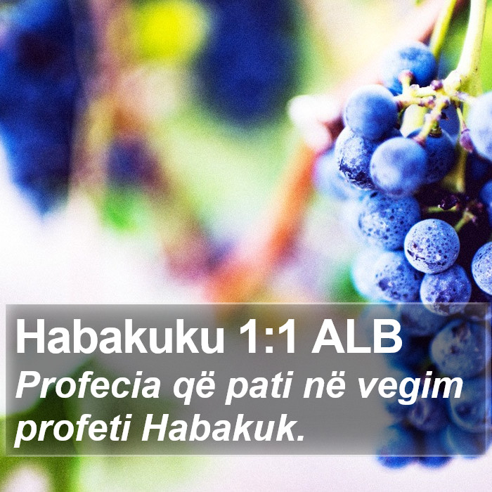 Habakuku 1:1 ALB Bible Study