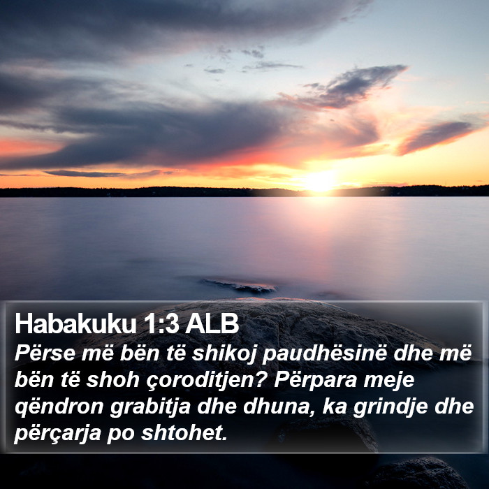 Habakuku 1:3 ALB Bible Study