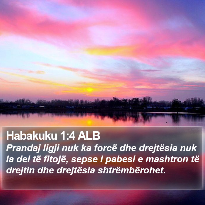 Habakuku 1:4 ALB Bible Study