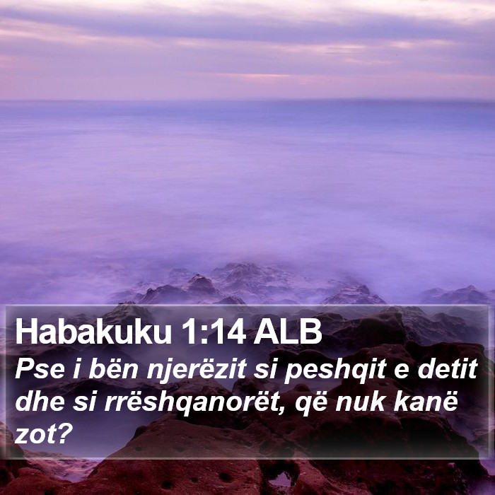 Habakuku 1:14 ALB Bible Study