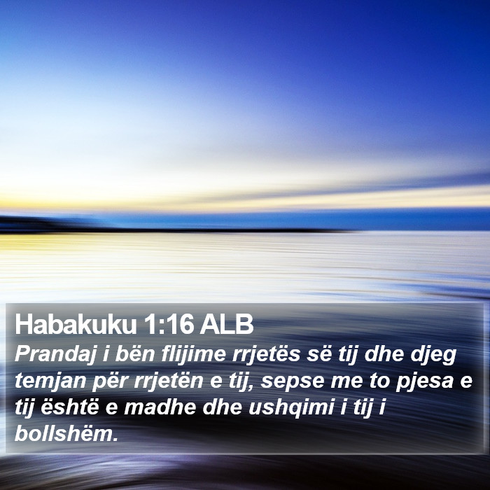 Habakuku 1:16 ALB Bible Study