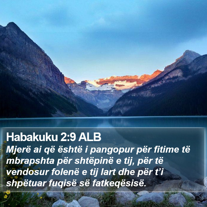 Habakuku 2:9 ALB Bible Study