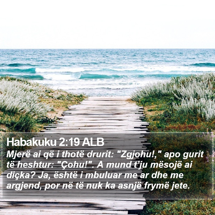 Habakuku 2:19 ALB Bible Study