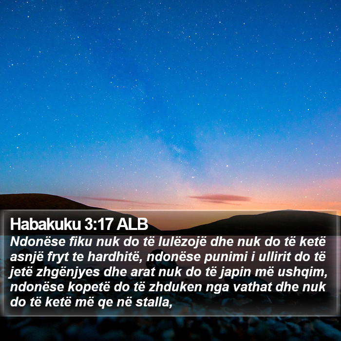 Habakuku 3:17 ALB Bible Study