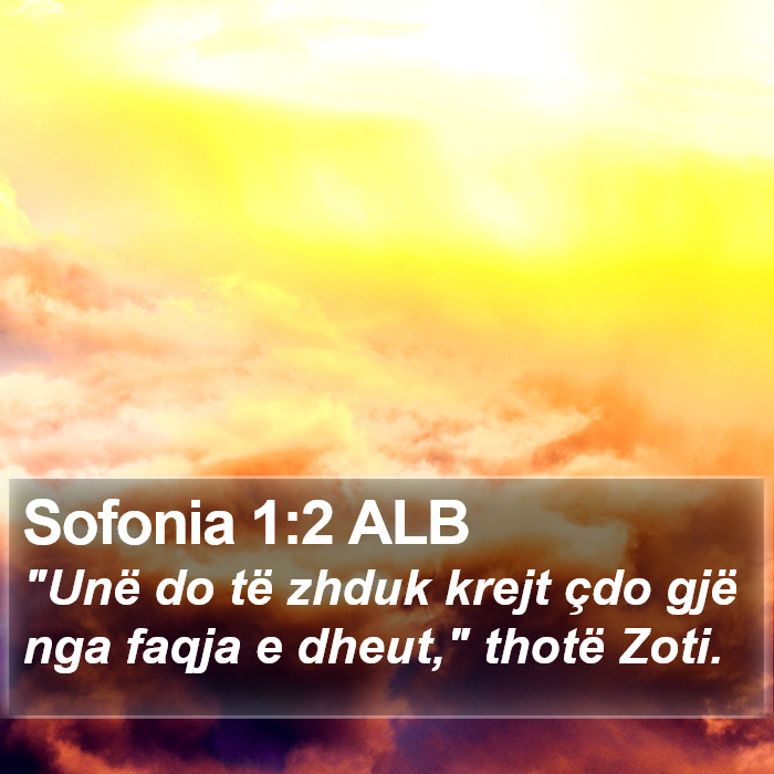 Sofonia 1:2 ALB Bible Study