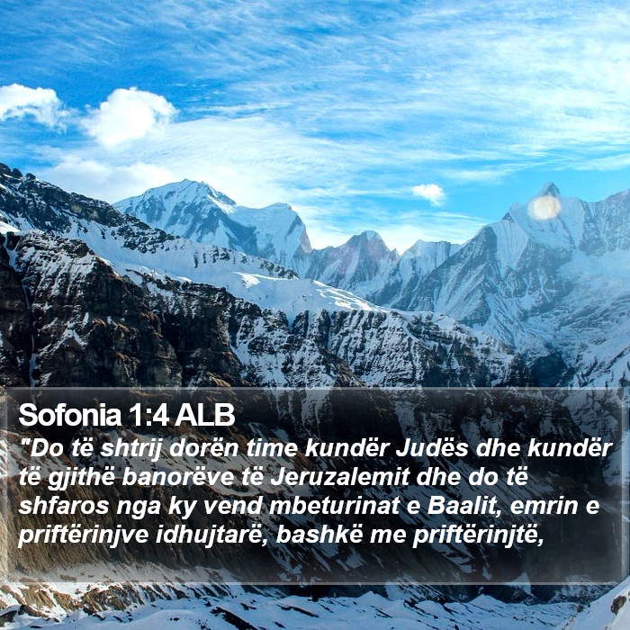 Sofonia 1:4 ALB Bible Study